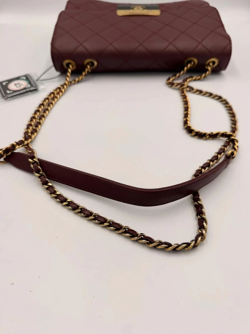 Chanel Beauty Lock Quilted Flap — Burgundy
